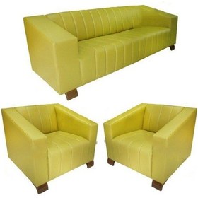 Resim Koltukstilim C-965 Üçlü Ofis Koltuk Takımı Sarı 