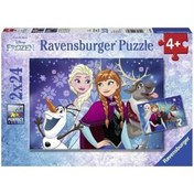 Resim Ravensburger 2x24 Parça Puzzle Walt Disney Frozen 090747 