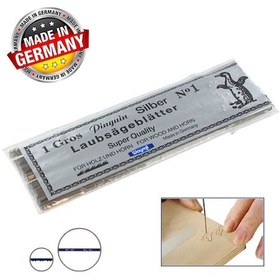 Resim Pinguin Silber Düz Atlamalı Ahşap Kıl Testere Ağzı No:7 - 144 Adet 