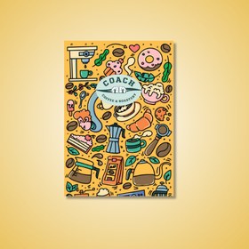 Resim Kahve Enerjisi Temalı A5 Defter (3'lü Set) 