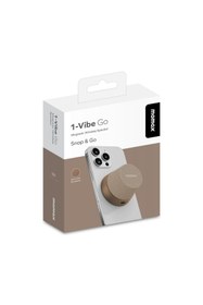 Resim Momax 1-Vibe Go Magnetic Wireless Taşınabilir Gerçek Kablosuz Hoparlör (Desert Titanium) 