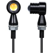 Resim Jeehugo Klasik Kafe Racer Motosikleti İçin Led Alüminyum Konik Mini Viraj İşaret Lambaları 