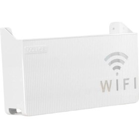 Resim Ultrasike Router Raf Duvar Office Beyaz Için Işlevli Kablo Braketi Organizatör Asılı (Yurt Dışından) 