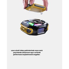 Resim Tec Teknolojili Telefon Soğutucu Yüksek Verimli ve Oyun Odaklı 