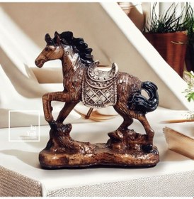 Resim Rhone 77-3 Mini Dekoratif At Figürü Obje Detaylarda Gizli Asalet Ev Dekorasyonu Ofis Hediyesi Dekor 