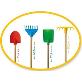 Resim Dolu Tırmık Kurek Set 3035 Sarı Tırmık Sarı 