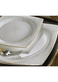 Resim Aryıldız 60 Parça Bone Square Yemek Takımı 31018 