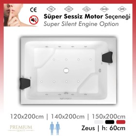 Resim Zeus | Jakuzi | Oturmalı - 140x200 / Kırmızı / 2 Kişilik 