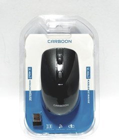 Resim Carboon CRB-M21 Kablosuz Optik Mouse, 1600 DPI, Siyah, 2.4 GHz Bağlantı, USB Alıcılı 