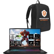 Resim Msı Katana 17 Intel Core I7 13620H 64GB 256GB SSD RTX4070/8GB 17.3" Fhd 144Hz Fdos Taşınabilir Bilgisayar & Per4 Çanta B13VGK1287XTRP331 