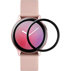 Resim Samsung Galaxy Watch Active 2 40mm Tam Kaplayan Temperli Cam Full Ekran Koruyucu Siyah 