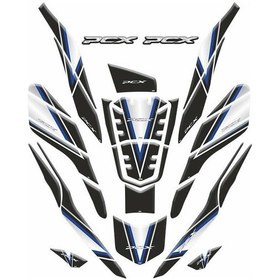 Resim Honda Pcx 2021 - 2024 Uyumlu Tank Pad Set 010 Çok Renkli 