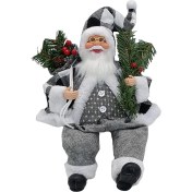 Resim Kayaya Parti Festivali Için Koleksiyon Yapılabilir Olan Santa Bebek Oyuncak Figürleri Siyah ve 17CMX10CMX30CM (Yurt Dışından) 