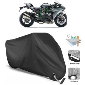 Resim Kawasaki Ninja H2 Carbon Motor Branda(Kilit Uyumlu-Siyah (457269927) 