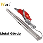 Resim Wert 2605 Oto Elektrik Kontrol Kalemi - Metal Gövdeli - 6-24v 