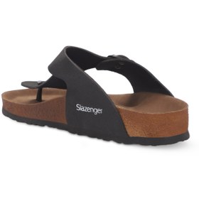 Resim Slazenger LUKE Erkek Parmak Arası Siyah Nubuk Terlik 