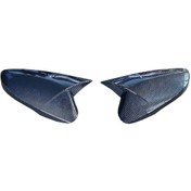 Resim Hyundai Veloster 2011-2015 Karbon Fiber Arka Görüş Aynası Kapağı 