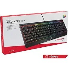 Resim HyperX Alloy Core RGB Membran Klavye TR HX-KB5ME2-TU 