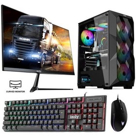 Resim Izoly ST998973 i3-10100F 16 GB 512 GB M.2 NVMe GTX1660S 6 GB 24" Free Dos Masaüstü Oyuncu Bilgisayarı 