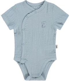 Resim Civil Baby Ayıcık Baskılı 1-18 Ay Çıtçıtlı Badi - Mavi - Mavi / 9-12 Ay 