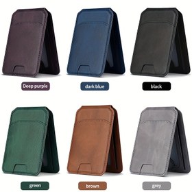 Resim 1 adet Manyetik Kart Tutucu, Ultra-İnce ve Taşınabilir, Kayıp Önleyici, Yüksek Kaliteli Dayanıklı Malzeme, Esnek Depolama, Çoklu Sahne İçin Uygun, Retro Trendy, Çoklu Renklerde Mevcut 