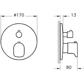 Resim Artema Root Round A4269534 Ankastre Termostatik Duş Bataryası, Sıva Üstü Grubu, Fırçalı Nikel 