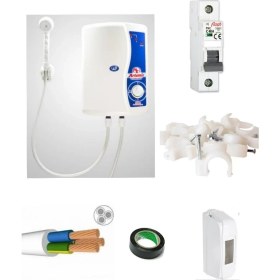 Resim Artemis Elektro Model Elektrikli Şohben 9 mt Kablolu Tam Takım Set 