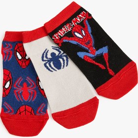 Resim Erkek Çocuk 3'lü Spiderman Lisanslı Çorap Seti 