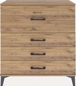 Resim Arges Şifonyer 4 Çekmeceli 88x30x96 Çam-çam Atlas Çam 