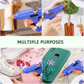 Resim Boncukcu Abla 20WATT Sıcak Silikon Tabancası + 10 Adet Çubuk Slikon Çekme Eritme Tabanca Şeffaf Mum Yapıştırıcı 