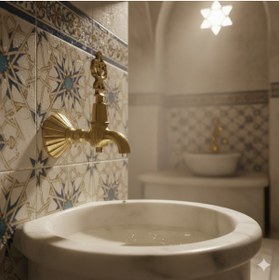 Resim Genel Markalar Osmanlı Musluk Lüx , Sarı - Garantili Musluk Başlığı Hamam Başlık 