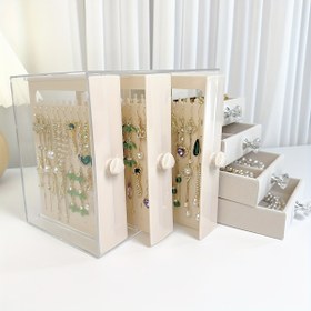 Resim Glam Stil Sekizgen Plastik Takı Organizatör Kutusu Şeffaf Kapaklı - Küpe, Kolye, Yüzükler için Çoklu Bölme Depolama | Dayanıklı Ev Dekoru ve Hediye Fikri, Takı Kutusu, Takı Kutuları 
