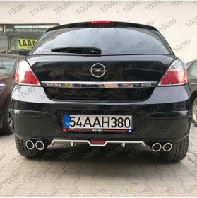 Resim Genel Markalar Opel Astra H Difüzör Üniversal Plastik 4 Çıkış Egzoz Görnm 