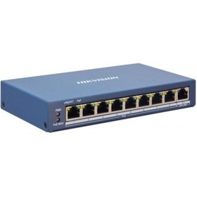 Resim Hikvision DS-3E1309P-EI 9 Port 10/100. 8X Poe 123 W Yönetilemez Switch 