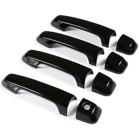 Resim Dashanshop Prado 10 19 Kapı Dış Kolu Dekor Aksesuar Siyah Piyano 2 Akıllı Delik 