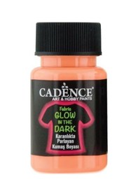 Resim Cadence Gece Parlayan Kumaş Boya - Turuncu - Glow In Dark 50Ml 