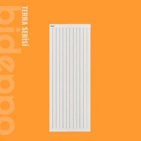 Resim bideppo.com Terra Serisi Yükseklik 180 cm Genişlik 25 Dilim (140 Cm) Alüminyum Radyatör 