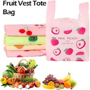 Resim 50 Adetlik Çok Amaçlı Meyve Tote Çantaları, Kaplamasız Plastik Taşıma Alışveriş Çantaları, Perakende Süpermarket Ev Depolaması İçin Gıda Ambalajı 
