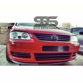 Resim Vw Touran Cupra R Uyumlu Ön Lip Mat Siyah Ön Tampon Lip 