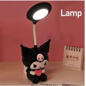 Resim Çılgıntrend Sanrio Kawai Kuromi Led Şarzlı Çocuk Odası Masa Lambası 