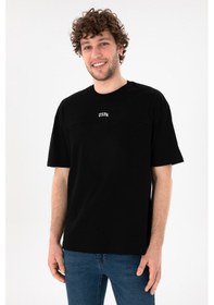 Resim U.S. Polo Assn. Erkek Comfort Fit Bisiklet Yaka Siyah Tişört 50306017-VR046 