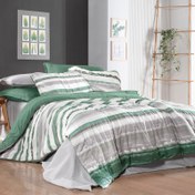 Resim Sarev Mood Comfort Mundo Çift Kişilik Yeşil Nevresim Takımı 200x220cm 