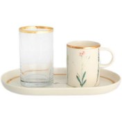 Resim Porland Botanical Kahve&İkram Takımı 3 Parça 04ALM006503 