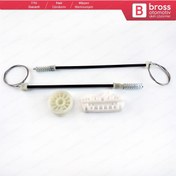 Resim Opel Corsa D S07 2006-2014 5-Kapı için Ön Sol Cam Kriko Seti 