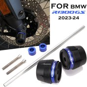 Resim BMW R1300GS R1300 GS R 1300 GS 2023-2024 Motosiklet Ön Tekerlek Göbeği Düşme Koruma Topu ve Anti-düşme Yapıştırıcısı 