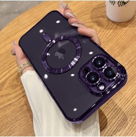 Resim TrendShopping Iphone 14 Pro Max Kılıf Magsafe Kamera Lensli Korumalı Şeffaf Silikon Kapak 