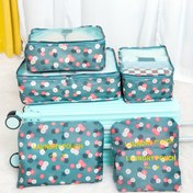 Resim Çoklu Paket Seyahat Saklama Çantaları, Polyester, Yıkanabilir ve Kuru Temizlenebilir, Bavullar İçin Giysi Koruma Çantaları, Çeşitli Boyutlar, Seyahat Düzenleyici Seti 