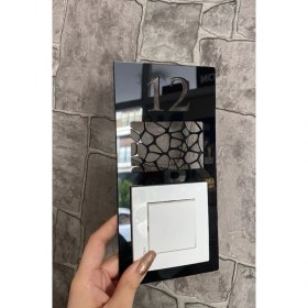 Resim 10 ADET Yönline Daire Kapı Numarası Zil Priz Çerçevesi 