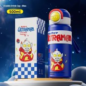 Resim QQTabad Ultraman Çocuk Yalıtımlı Kupa Pipetli Kupa (Yurt Dışından) 