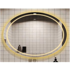 Resim GLOBAL LED MIRROR 65x85 Cm Kumlamalı Elips Ledli Ayna Banyo Aynası Dekoratif Ayna Boy Ayna Salon Duvar Ayna 
